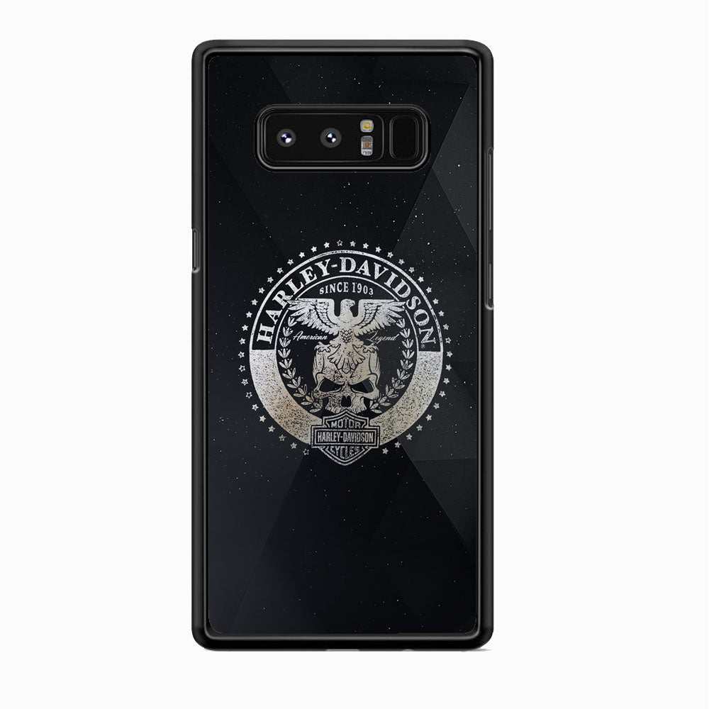 Harley Davidson Silver Emblem Samsung Galaxy Note 8 Case-Xtracase