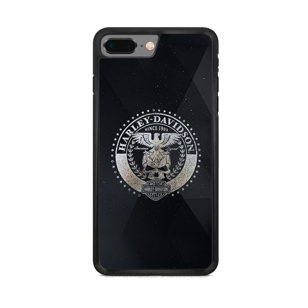 Harley Davidson Silver Emblem iPhone 7 Plus Case-Xtracase