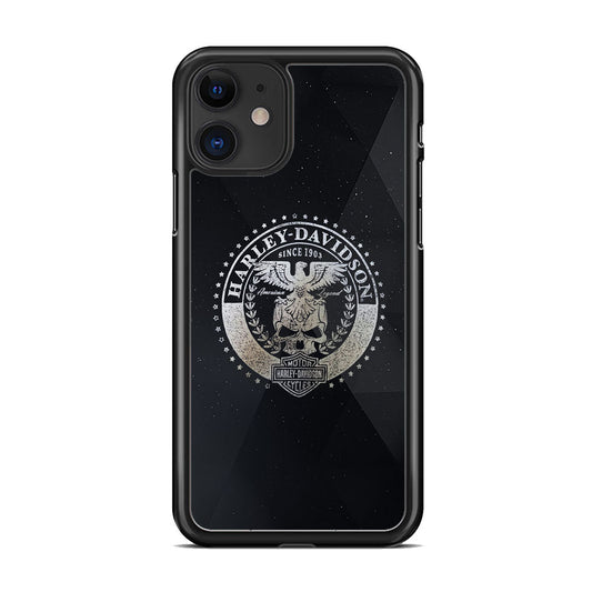 Harley Davidson Silver Emblem iPhone 11 Case-Xtracase