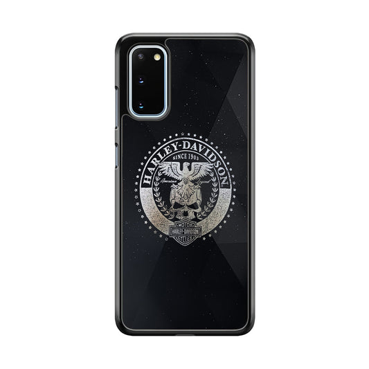 Harley Davidson Silver Emblem Samsung Galaxy S20 Case-Xtracase