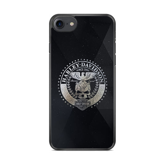 Harley Davidson Silver Emblem iPhone 8 Case-Xtracase