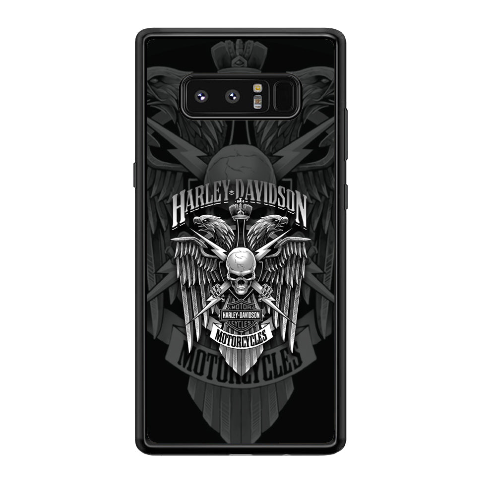 Harley Davidson Silver Pinion Samsung Galaxy Note 8 Case-Xtracase