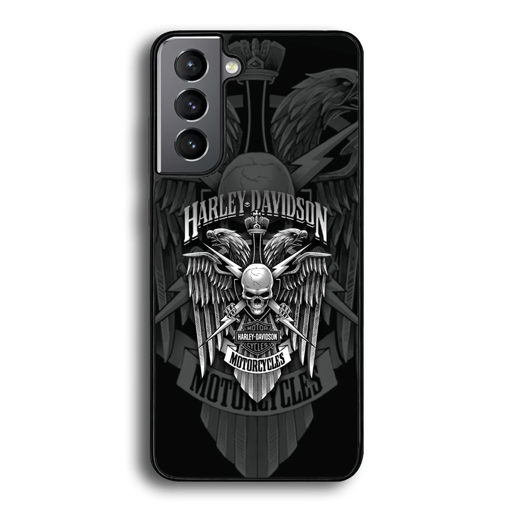 Harley Davidson Silver Pinion Samsung Galaxy S21 Plus Case-Xtracase
