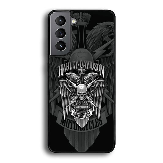 Harley Davidson Silver Pinion Samsung Galaxy S21 Plus Case-Xtracase