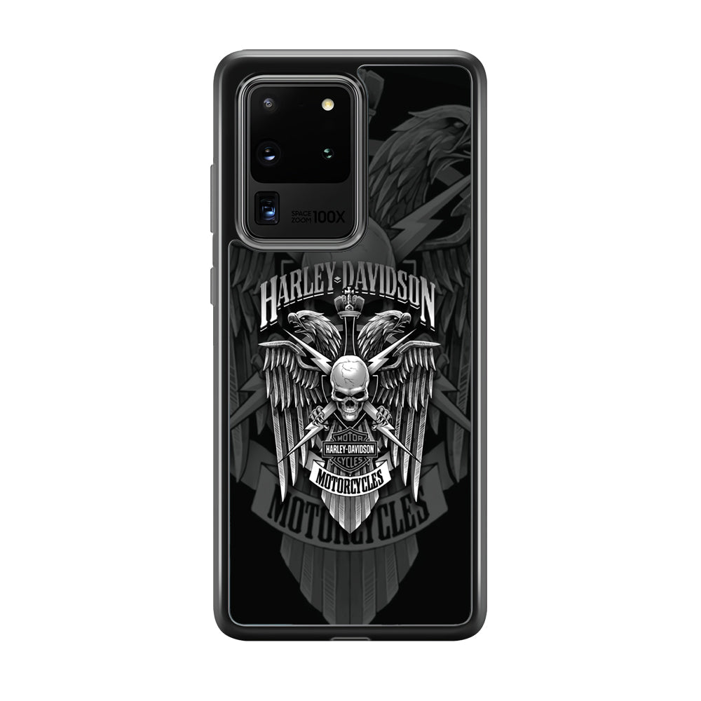 Harley Davidson Silver Pinion Samsung Galaxy S20 Ultra Case-Xtracase