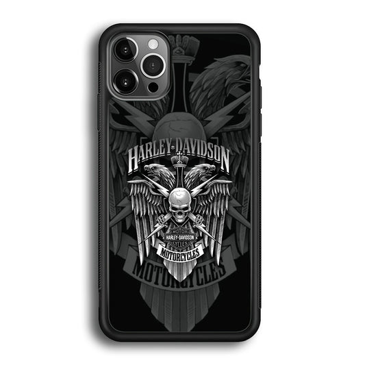 Harley Davidson Silver Pinion iPhone 12 Pro Case-Xtracase