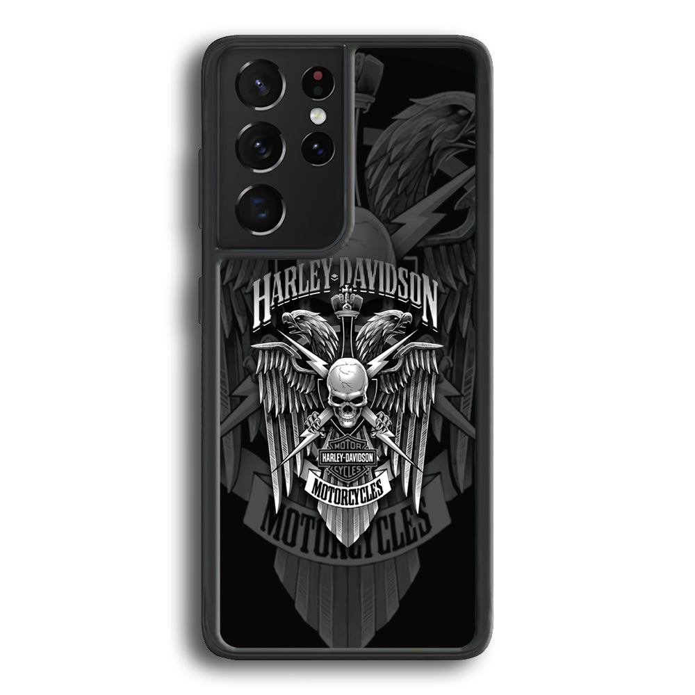 Harley Davidson Silver Pinion Samsung Galaxy S25 Ultra Case-Xtracase