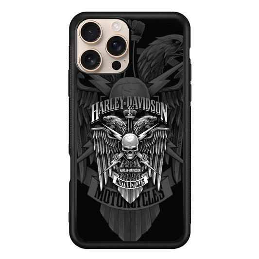 Harley Davidson Silver Pinion iPhone 16 Pro Max Case - Xtracase
