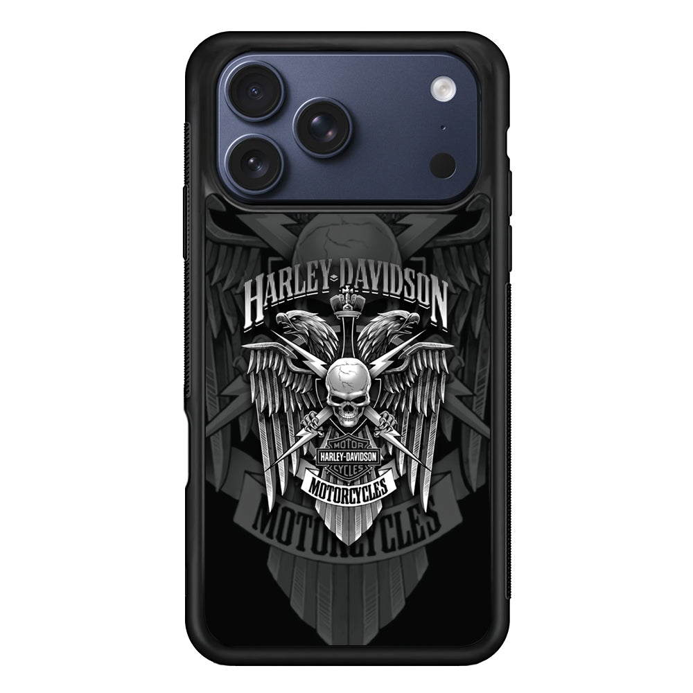 Harley Davidson Silver Pinion iPhone 17 Pro Case - Xtracase