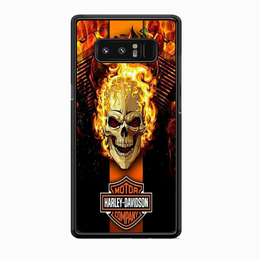 Harley Davidson Skull Fire Samsung Galaxy Note 8 Case-Xtracase