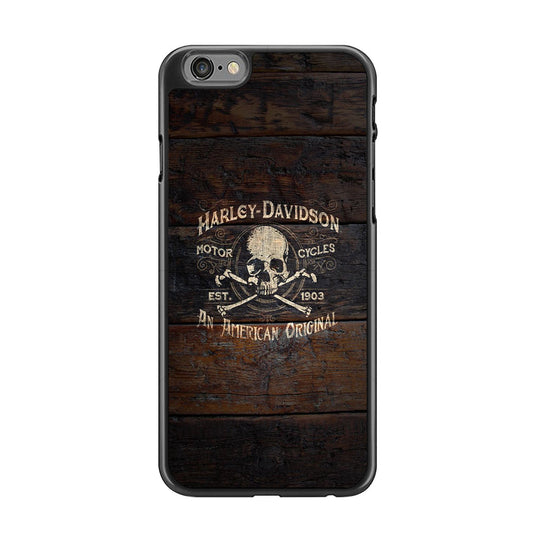Harley Davidson Skull Logo In Wood iPhone 6 Plus | 6s Plus Case-Xtracase