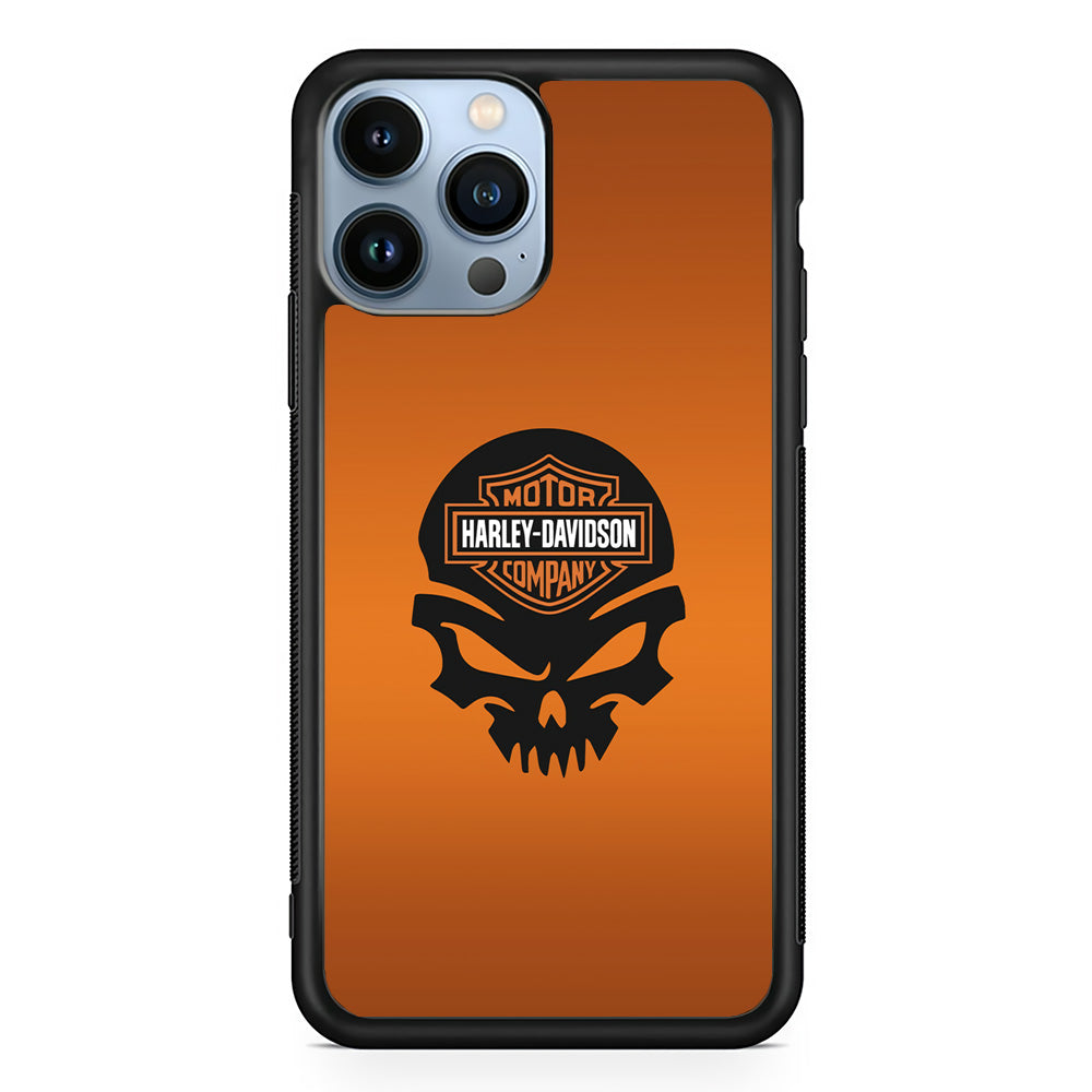 Harley Davidson Skull Silhouette iPhone 15 Pro Case-Xtracase
