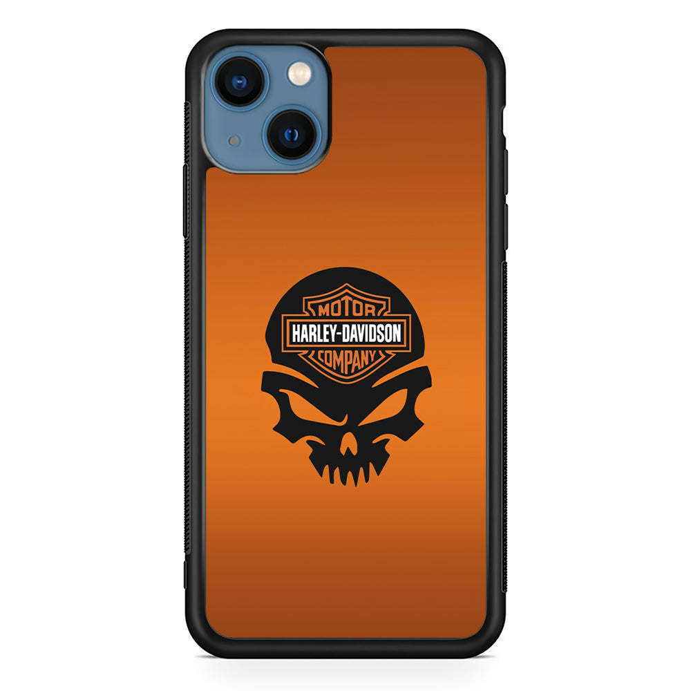 Harley Davidson Skull Silhouette iPhone 14 Plus Case-Xtracase