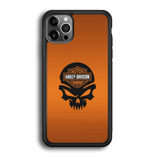 Harley Davidson Skull Silhouette iPhone 12 Pro Case-Xtracase