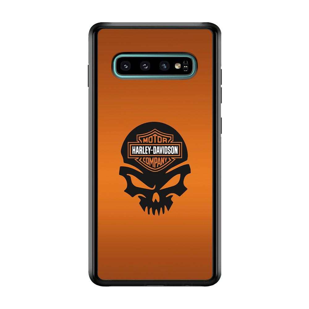 Harley Davidson Skull Silhouette Samsung Galaxy S10 Case-Xtracase
