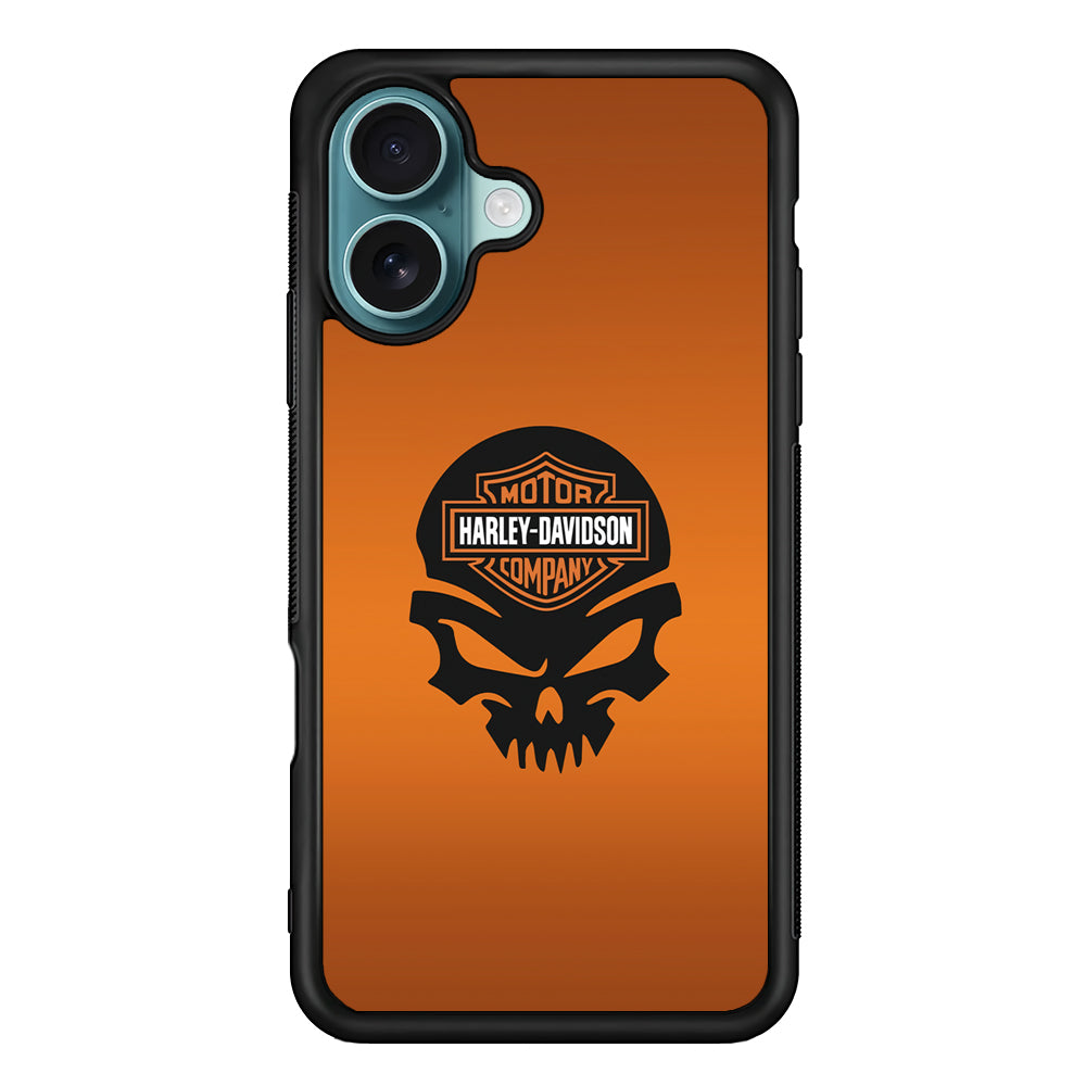 Harley Davidson Skull Silhouette iPhone 16 Plus Case - Xtracase