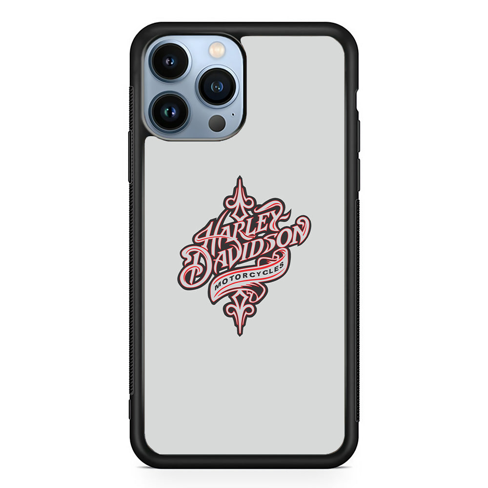 Harley Davidson Soft Grey iPhone 15 Pro Max Case-Xtracase