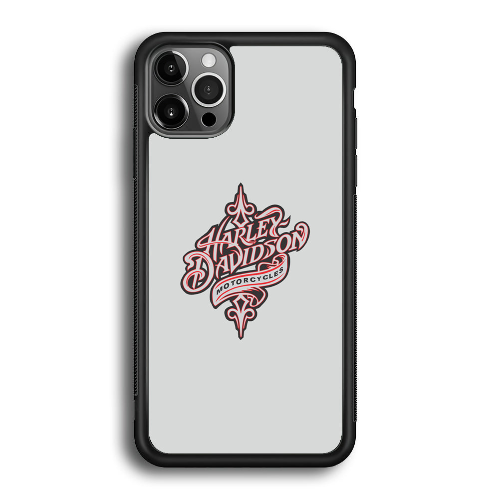 Harley Davidson Soft Grey iPhone 12 Pro Case-Xtracase