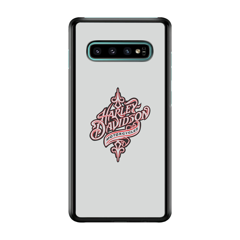 Harley Davidson Soft Grey Samsung Galaxy S10 Case-Xtracase