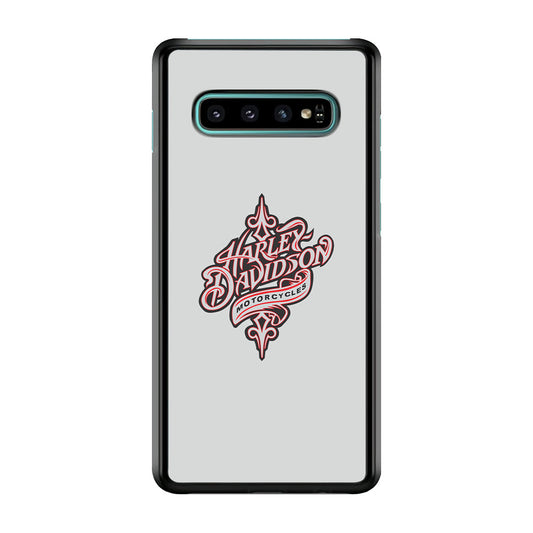 Harley Davidson Soft Grey Samsung Galaxy S10 Case-Xtracase