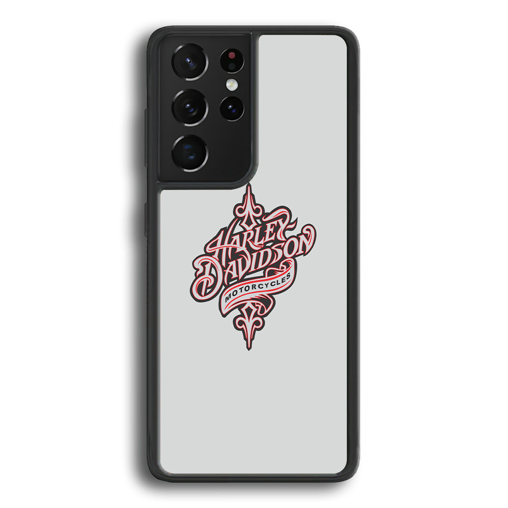 Harley Davidson Soft Grey Samsung Galaxy S21 Ultra Case-Xtracase