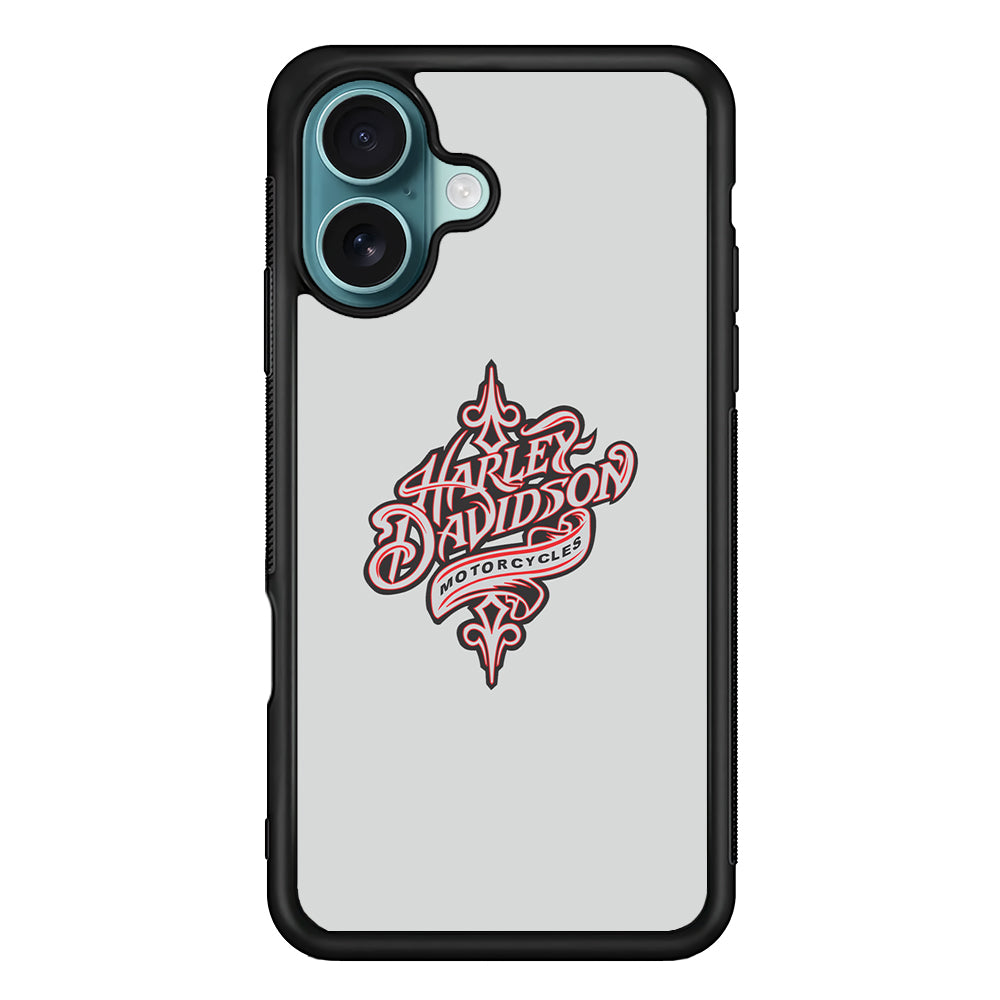 Harley Davidson Soft Grey iPhone 16 Case - Xtracase