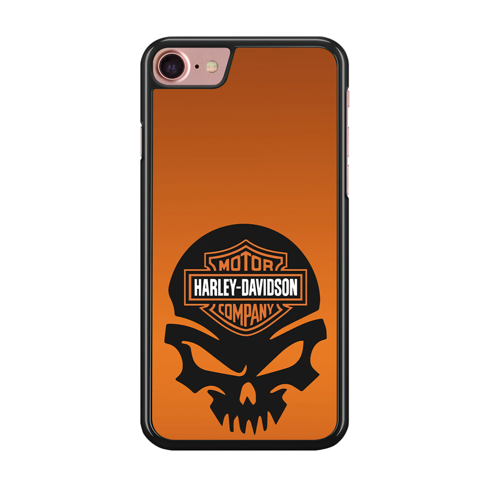 Harley Orange Skull Emblem iPhone 8 Case-Xtracase