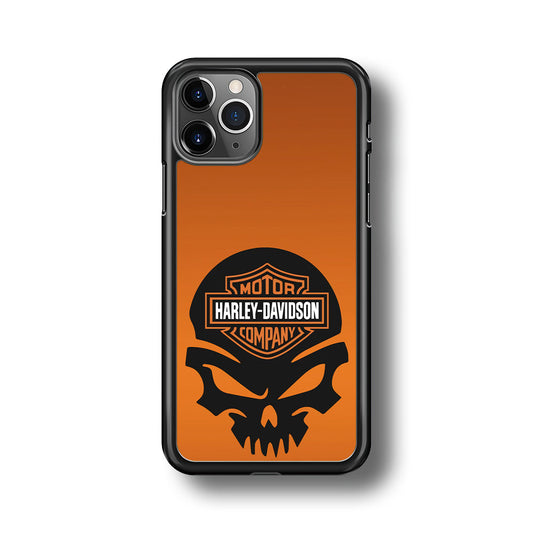 Harley Orange Skull Emblem iPhone 11 Pro Case-Xtracase