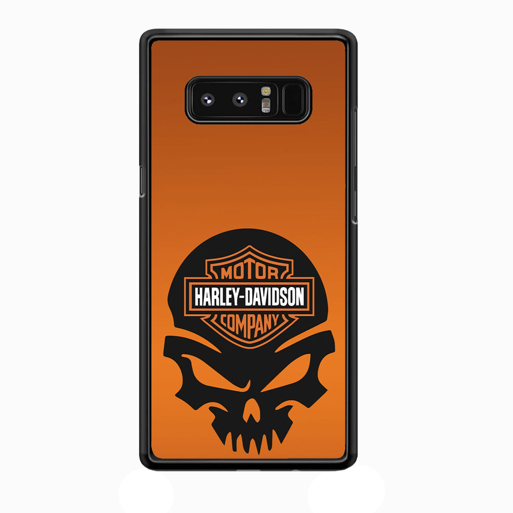 Harley Orange Skull Emblem Samsung Galaxy Note 8 Case-Xtracase