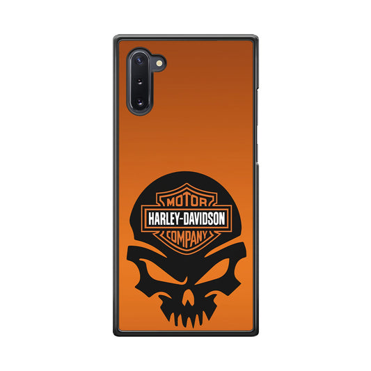 Harley Orange Skull Emblem Samsung Galaxy Note 10 Case-Xtracase