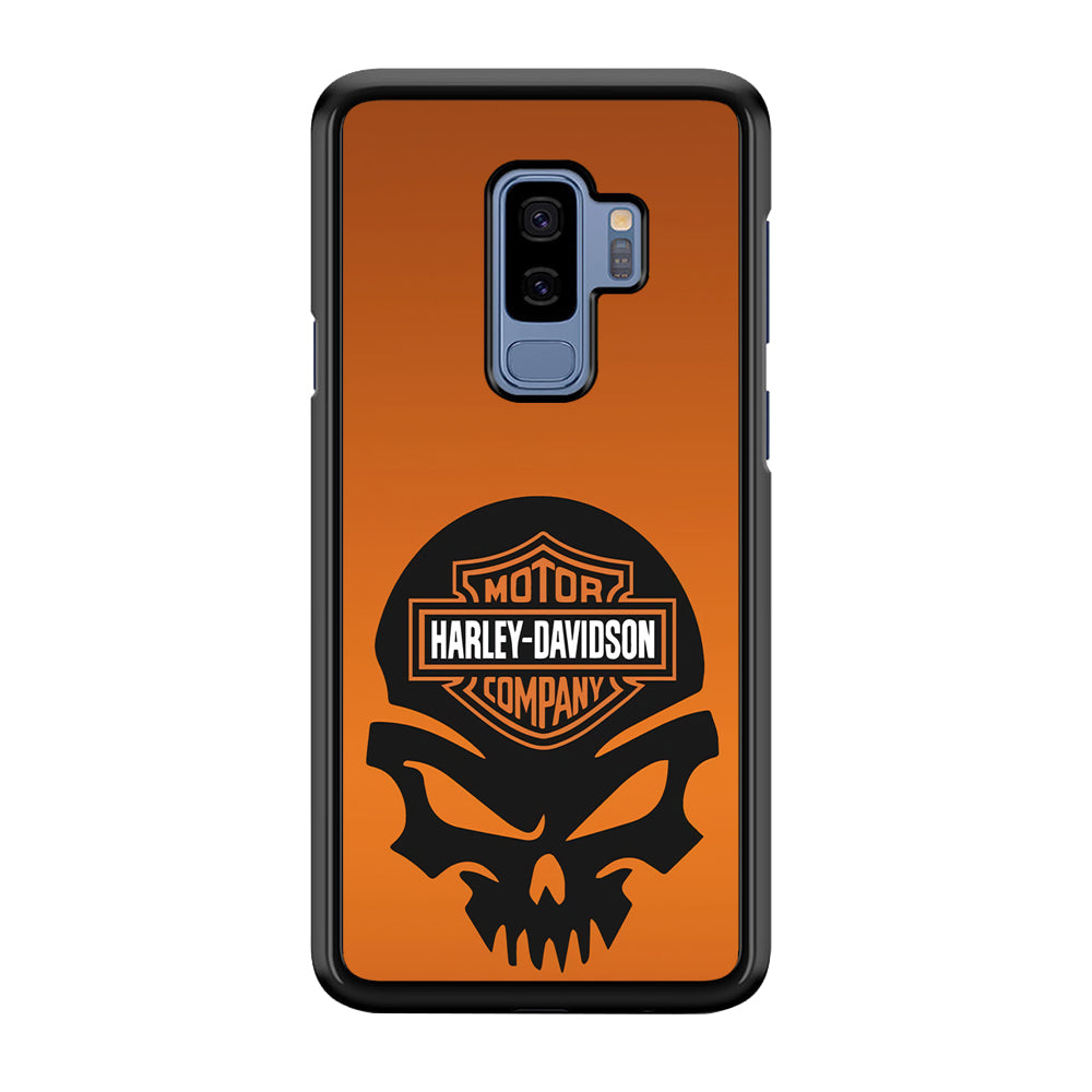 Harley Orange Skull Emblem Samsung Galaxy S9 Plus Case-Xtracase