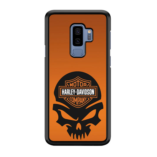 Harley Orange Skull Emblem Samsung Galaxy S9 Plus Case-Xtracase