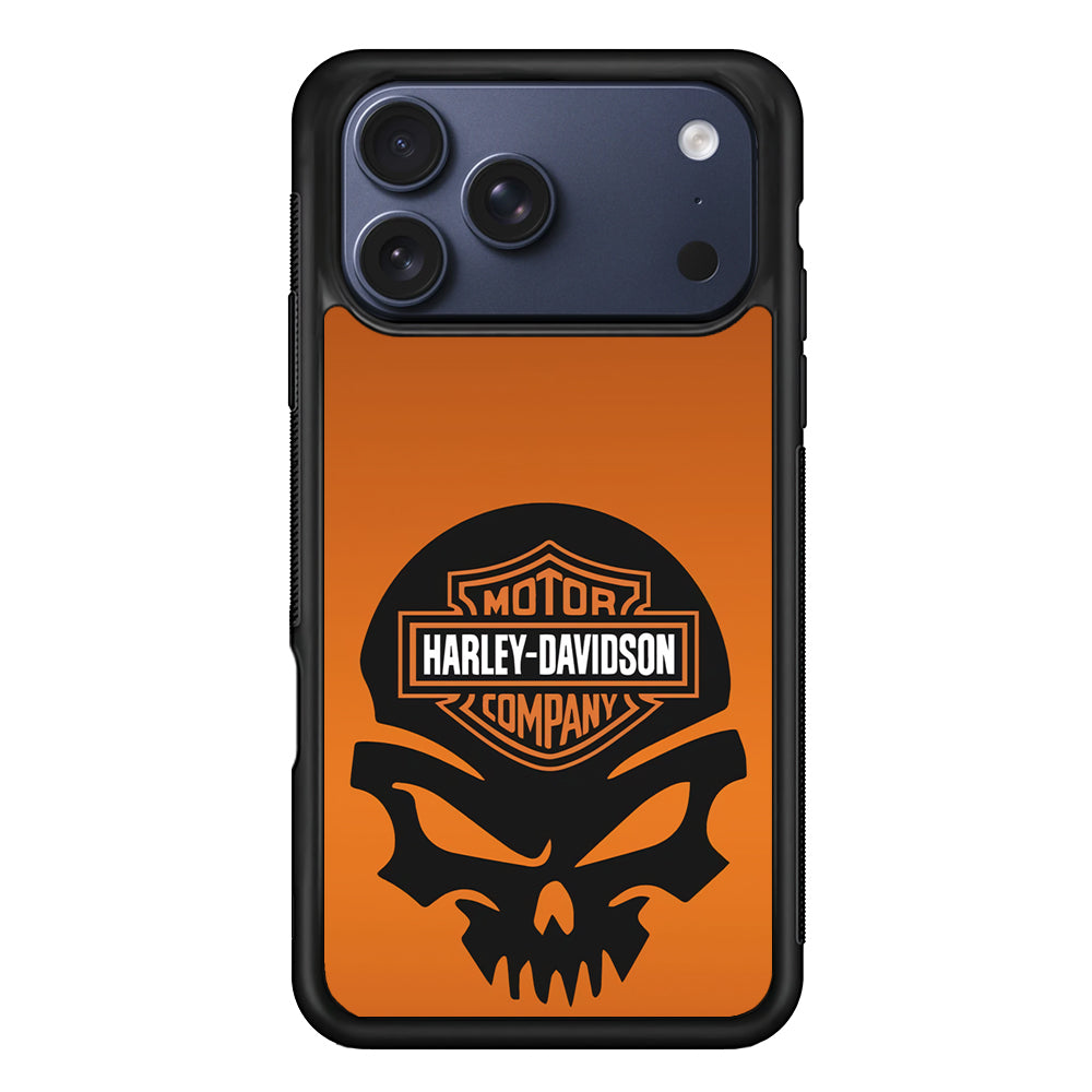 Harley Orange Skull Emblem iPhone 17 Pro Case - Xtracase