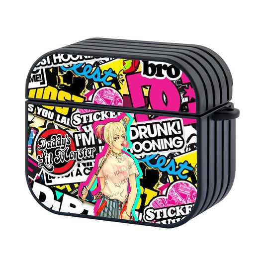 Harley Quinn Relax and Keep Going Hard Plastic Case Cover For Apple Airpods 3-Xtracase