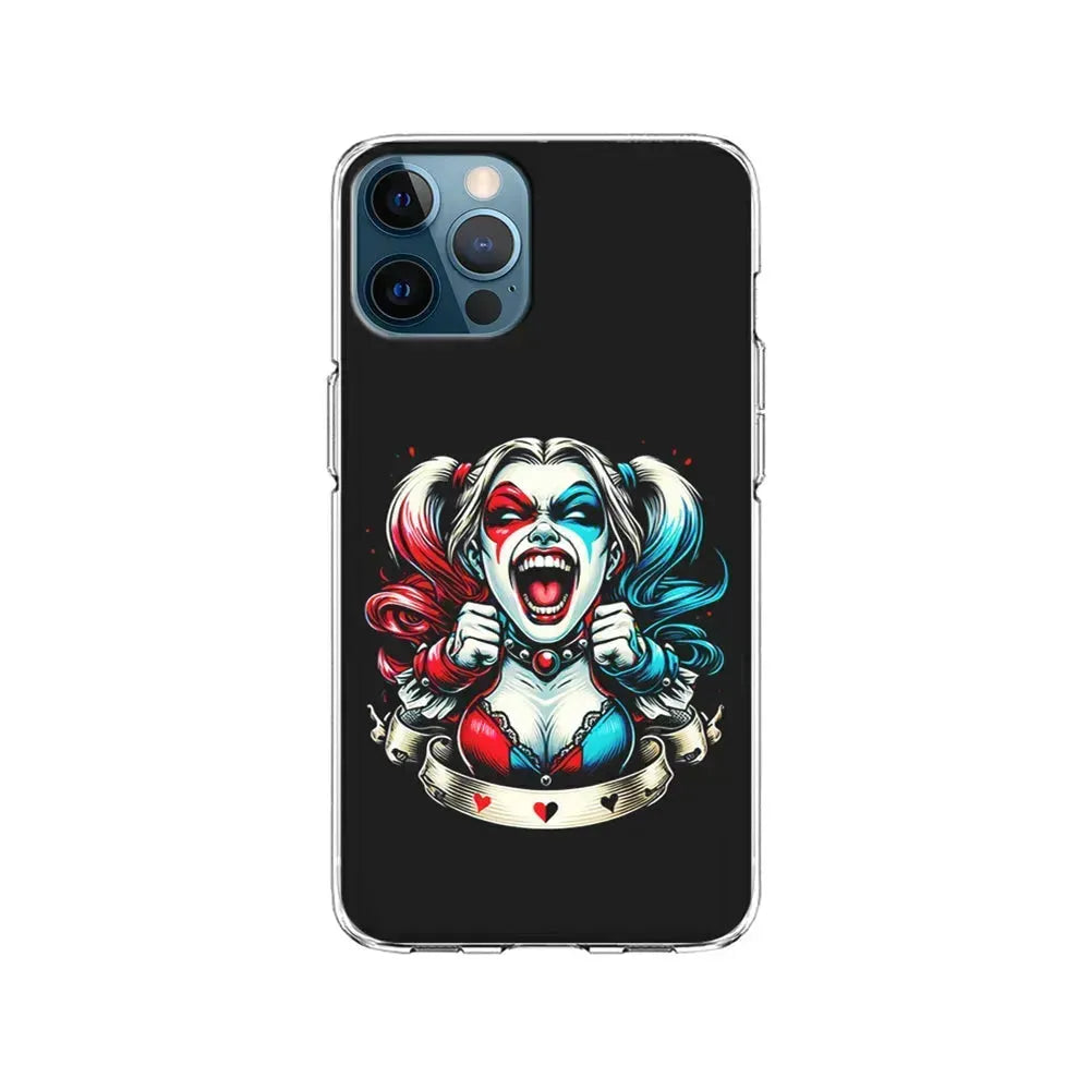 Harley Quinn Scream iPhone 15 Pro Max Case-Clear Soft Case-Xtracase
