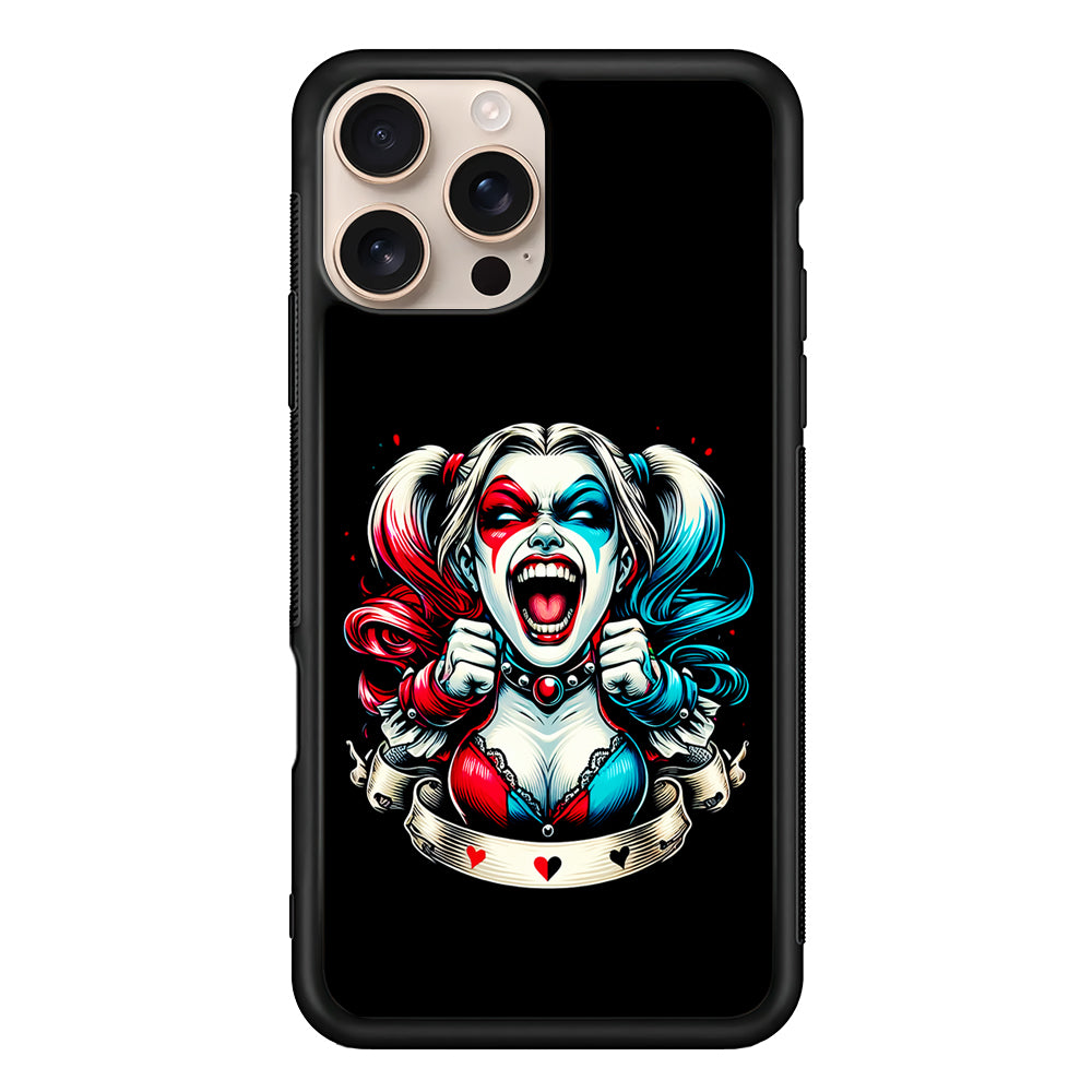 Harley Quinn Scream iPhone 16 Pro Case - iPhone 16 Pro