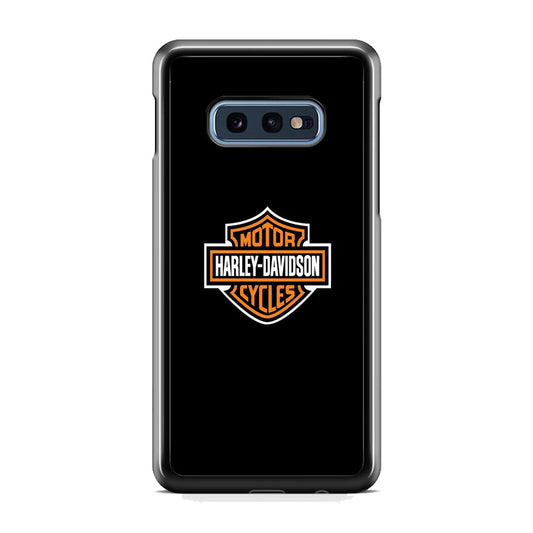 Harley Davidson Logo Black Samsung Galaxy S10E Case-Xtracase