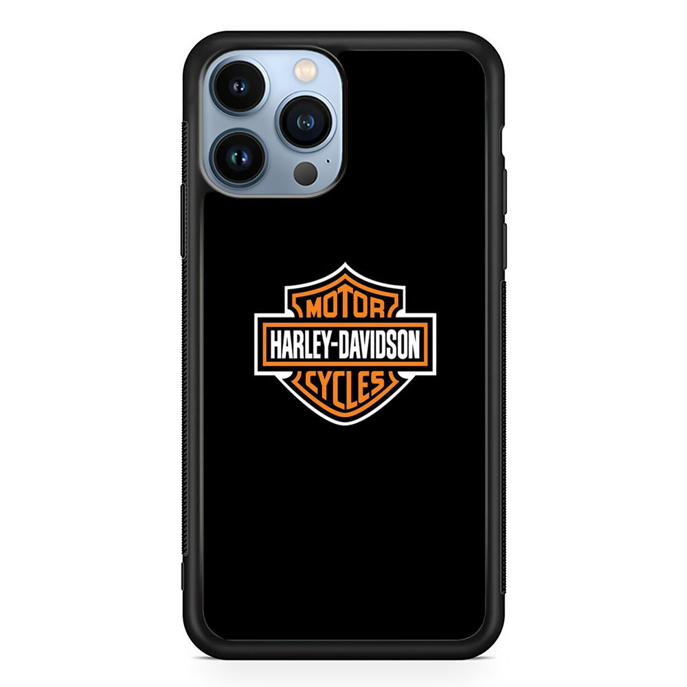 Harley Davidson Logo Black iPhone 15 Pro Case-Xtracase