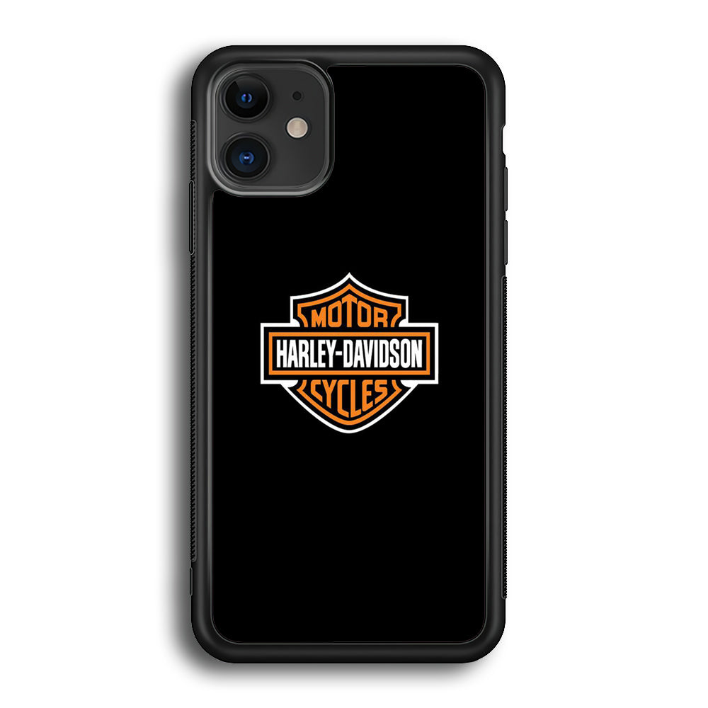Harley Davidson Logo Black iPhone 12 Case-Xtracase