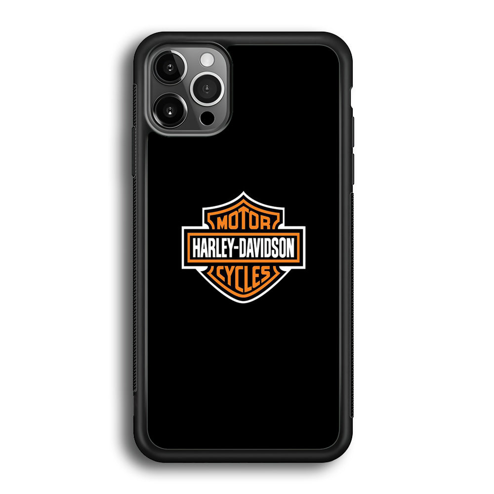 Harley Davidson Logo Black iPhone 12 Pro Case-Xtracase