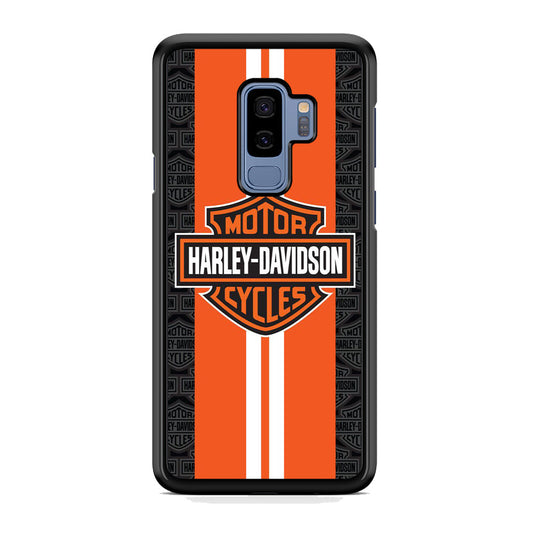 Harley Davidson Orange Stripe White Samsung Galaxy S9 Plus Case-Xtracase