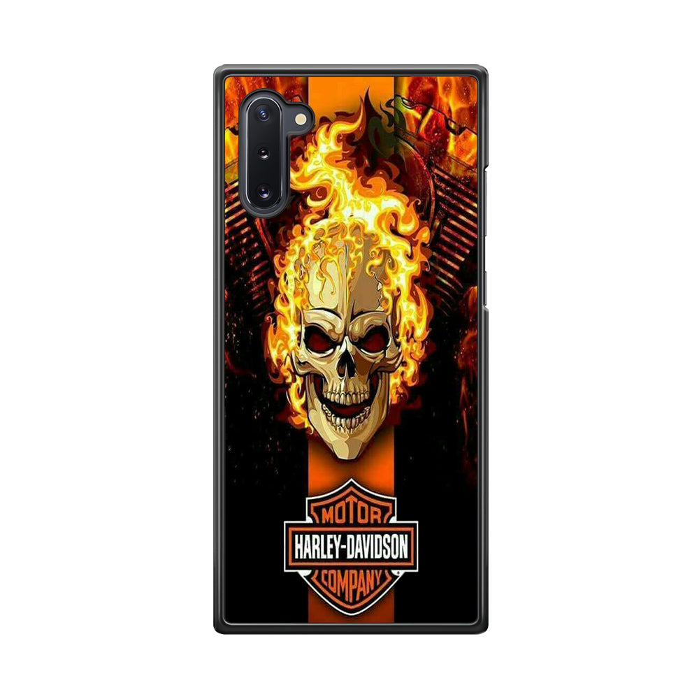 Harley Davidson Skull Fire Samsung Galaxy Note 10 Case-Xtracase