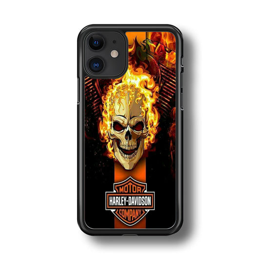 Harley Davidson Skull Fire iPhone 11 Case-Xtracase