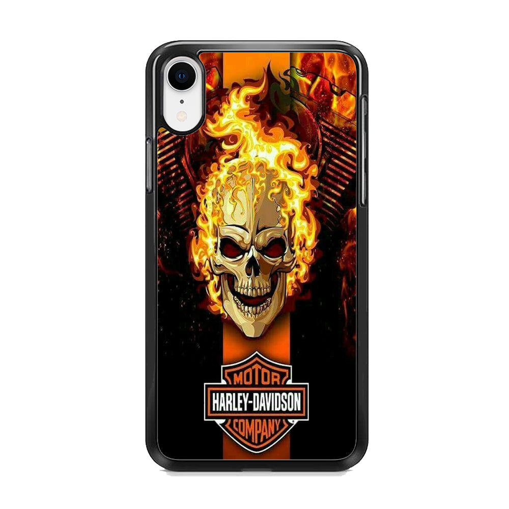Harley Davidson Skull Fire iPhone XR Case-Xtracase