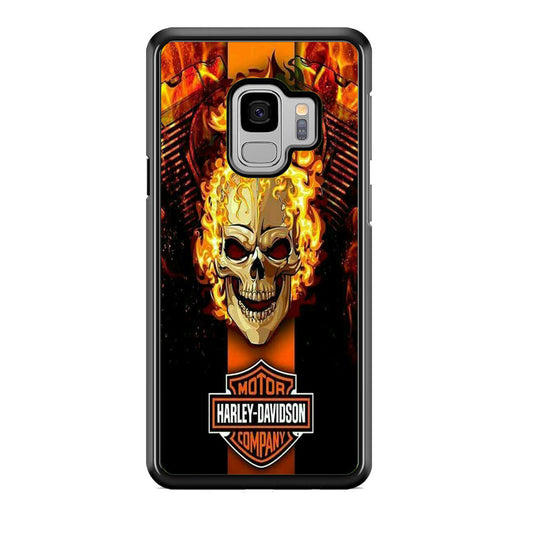 Harley Davidson Skull Fire Samsung Galaxy S9 Case-Xtracase