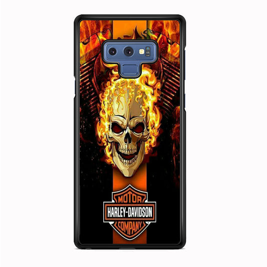 Harley Davidson Skull Fire Samsung Galaxy Note 9 Case-Xtracase