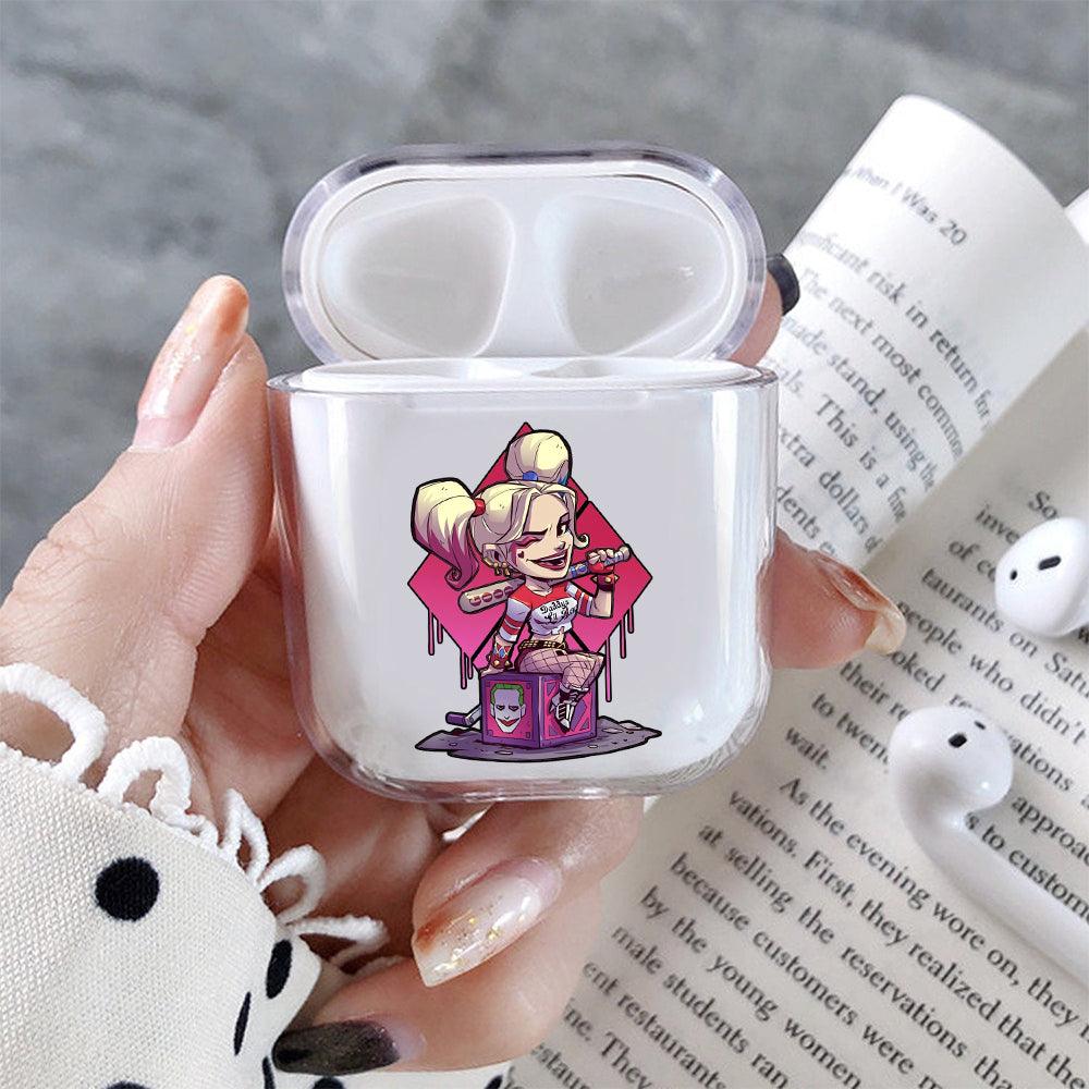 Harly Queen Mini Cartoon Protective Clear Case Cover For Apple Airpods-Xtracase