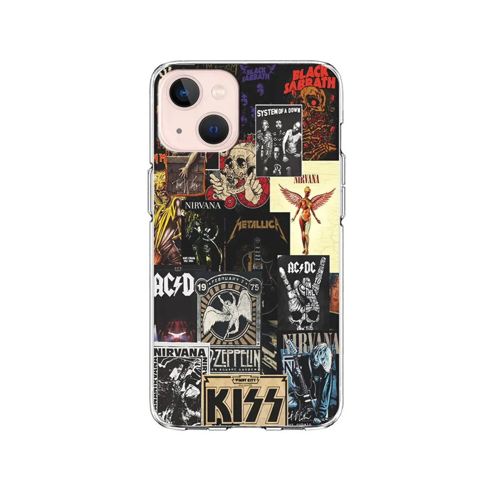 Heavy Metal Rock Music Band iPhone 14 Plus Case-Clear Soft Case-Xtracase