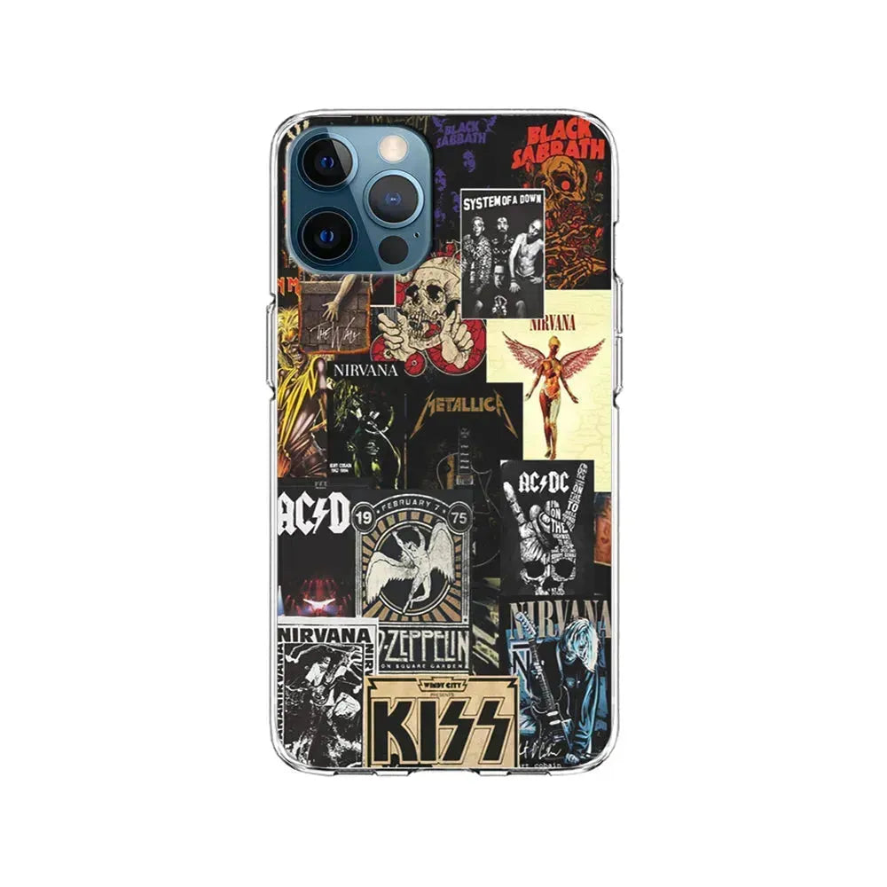 Heavy Metal Rock Music Band iPhone 15 Pro Max Case-Clear Soft Case-Xtracase