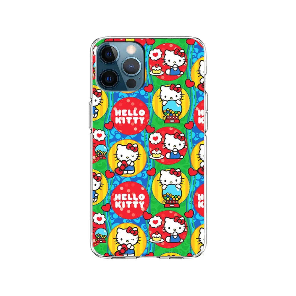 Hello Kitty Art of Momment iPhone 13 Pro Case-Clear Soft Case-Xtracase